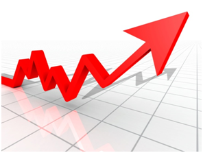 graphic of arrow indicating data